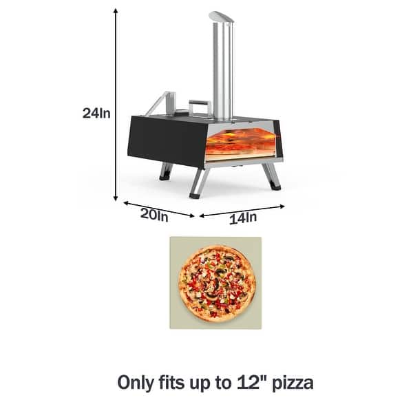 12" Wood Fired Pizza Oven Maker with Pizza Stone Bed Bath & Beyond